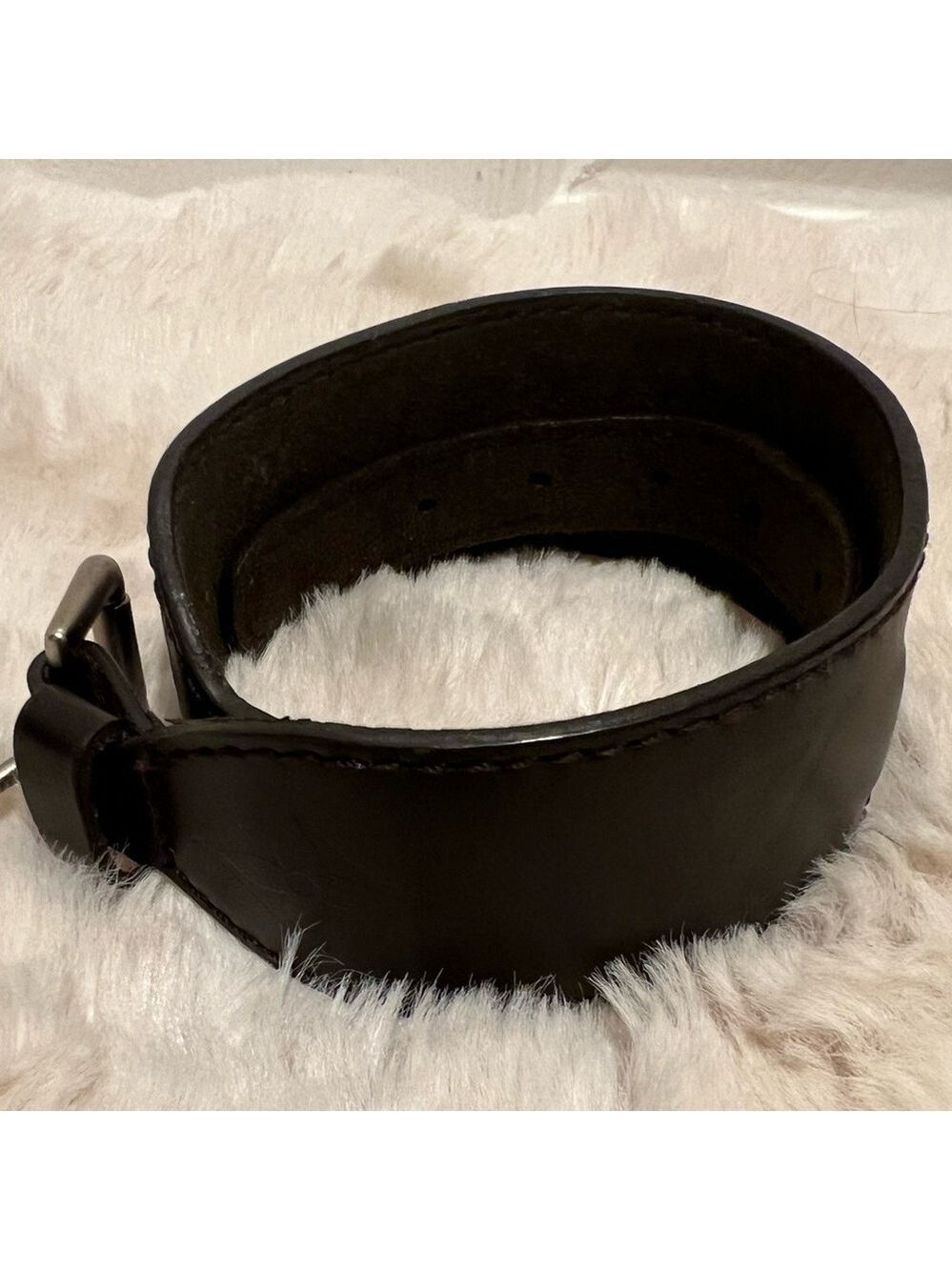 LOUIS VUITTON MONOGRAM GLASE FORCE WRAP LEATHER BRACELET. - Picture 9 of 15